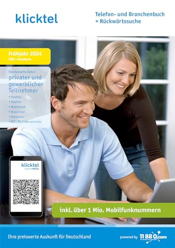 klicktel Telefon- und Branchenbuch + Rückwärtssuche Frühjahr 2024