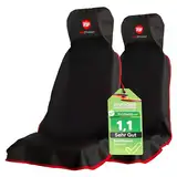 Pro2Protect (2X Test SEHR GUT) Autositzschoner Vordersitze | WASSERDICHT | 2er Set | Autositzbezüge,Sitzauflage Sitzbezüge Auto | Schonbezug vorne, Autositzauflage,Sitzschoner Auto Zubehör Innenraum