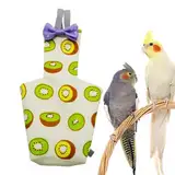 Vogelwindel -Fluganzug - Wiederverwendbare Baumwollwinde für, Kakadosen und Wellensittiche | Waschanschluss mit elastischem Riemen, weicher Pee-Pad-Anzug für Innenfliegen, Haustierreisen ode