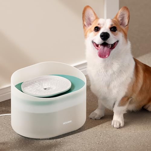 PETLIBRO Trinkbrunnen für Hunde und Katze, 8L Wasserbrunnen, Anti-Spill Guard,Hundewasserspender 26dB Leise, Einfacher Einbau und Ausbau zur Reinigung, Geeignet für große Hunde/mehrere Katzen