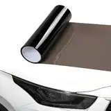 Scheibentönungsfolie Auto 120 * 30cm Scheinwerfer Folie Wasserdicht Auto Scheinwerfer Folie Tönungsfolie Nebelscheinwerfer Tint Film für Car Rear Lights Fog Lights Headlight Film (Schwarz)