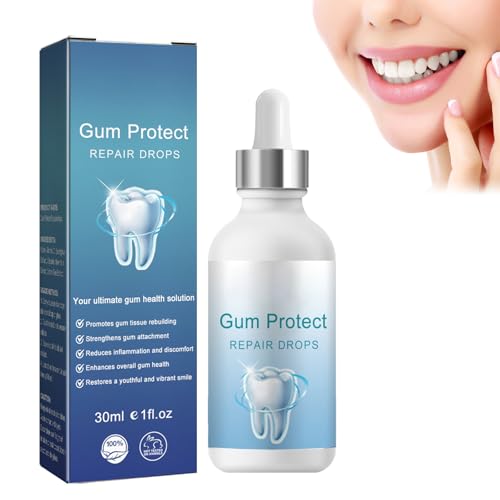 Gum Repair Cream，Mundpflegelösung, Regenerationsgel, Zahnfleischverjüngungstropfen, Regenerierende Tropfen für Zahnfleischbehandlung, Zahnfleisch-Reparaturtropfen