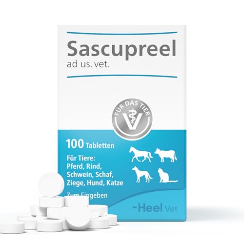 Sascupreel ad us. vet. 100 Tabletten | Natürliches Tierarzneimittel für Hunde, Katzen, Pferde u.a. | Made in Germany