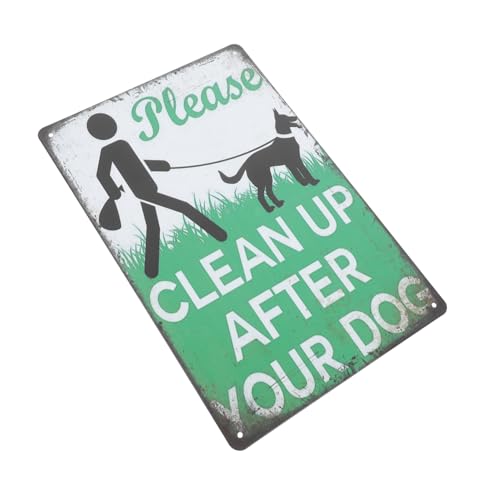 BESPORTBLE Bitte Räumen Sie Nach Ihrem Hund Auf Gartenschild Hundekot-schild Für Apartmentkomplex Im Freien