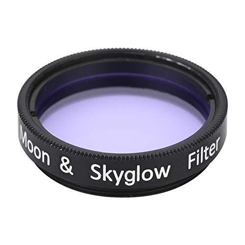 1,25 Zoll Mondfilter,Sky Glow & Moon Filter Optisches Glas zur Eeduziert Lichtverschmutzung 31.7mm für Teleskop Okular