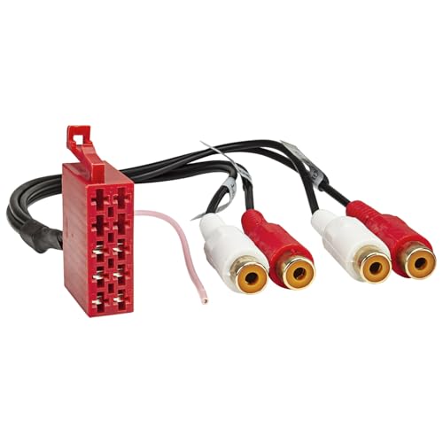 tomzz Audio 7500-009 ISO Stecker Gehäuse LINE-Out 10 pol. Vorverstärker Adapter Cinch 4-Kanal Remote