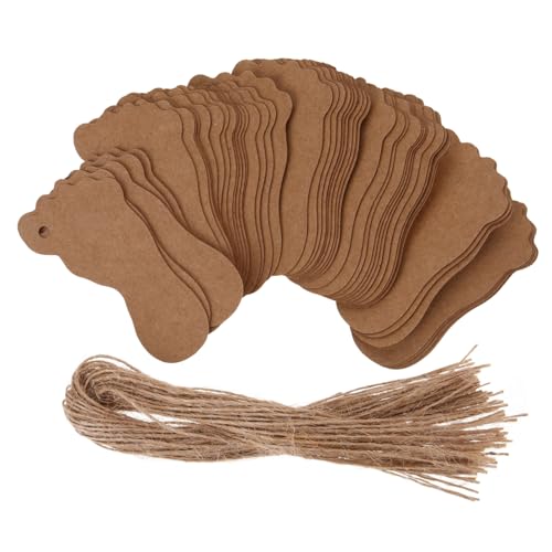 Homoyoyo 1 Satz Geschenkverpackungsbezeichnungen dekorativ hängend Etiketten für Taschen Etiketten-Tags Schild Blanko-Papier-Tags leere etiketten selber machen Kraftpapier