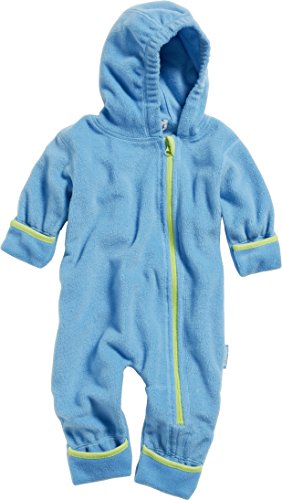 Playshoes Fleece-Overall Unisex Kinder Jumpsuit, aquablau, 68