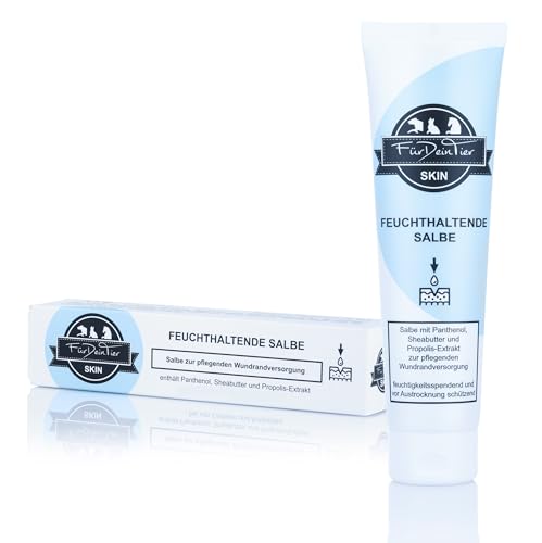 CaniMove FürDeinTier Skin feuchthaltend | 100 ml Wundschutz- und Wundsalbe für Hunde, Katzen und Pferde geeignet | mit Propolis-Extrakt, Sheabutter, Panthenol