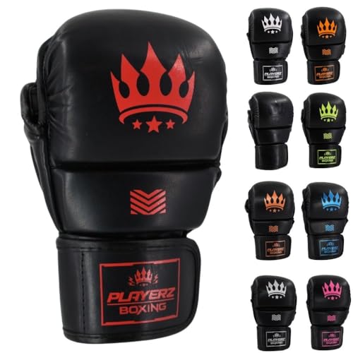 Playerz Element MMA-Sparring-Handschuhe für Erwachsene, vollständiger Schutz, Komfort und Leistung für Grappling, Schlagen und Sparring, langlebige, leichte Handschuhe für Damen und Herren
