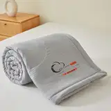 DOTBUY-SHOP Bettüberwurf Steppdecke, Volltonfarbe Tagesdecke Baumwolle Leichte Tagesdecken mit Präge Wohndecke aus Gesteppt Bettdecke für Einzelbett Doppelbett (Hellgrau,110×150cm)