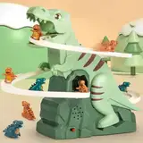 Dinosaurier Achterbahn Treppensteigen Klettern Spielzeug Dino Track Rennbahn Spielset für Kinder