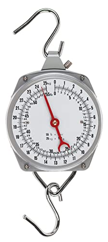 Kerbl Zeigerschnellwaage (Wägeunterteilung 500 g, zur schnellen Gewichtsbestimmung, mit Metallhaken, Plexiglasfront) 29954