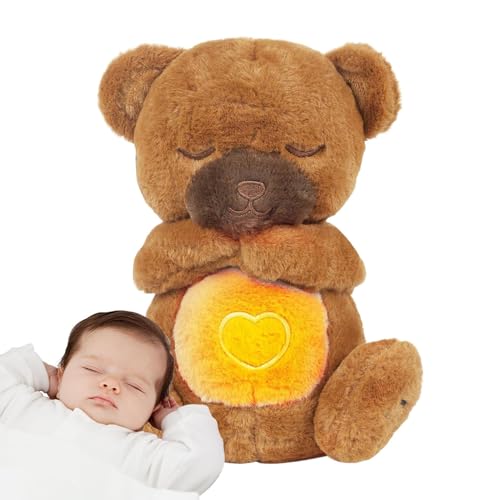 Generisch Atembär Schlafpuppe beruhigend Plüsch, Schlafsoother Bär,schlafsoother - Atmung leuchte Musikbären für Mädchen, Mama, Familie