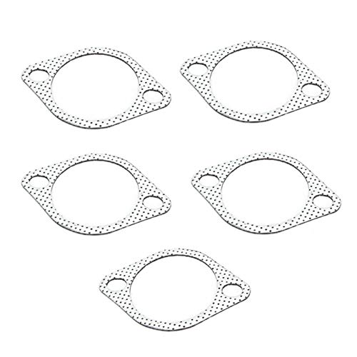 Auspuffrohrdichtung, 5Pcs 3'' Keramik Auspuffrohr Metalldichtung mit Verstärktem Ring 3in 76mm Downpipe