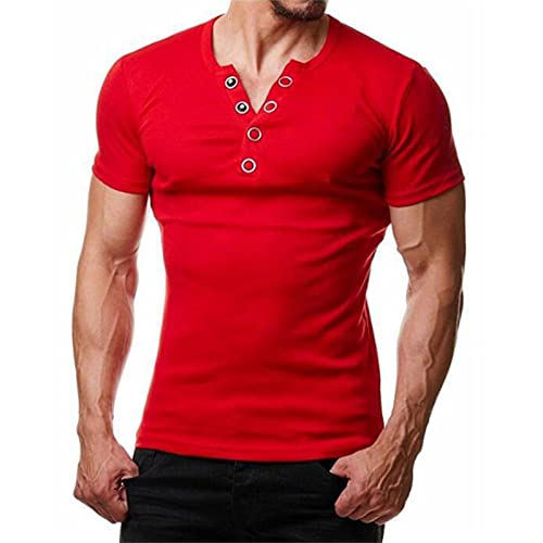 Generisch Herren Rundhals T-Shirt - Regular Fit 5er Pack XS S M L XL XXL 100% Baumwolle,Fitness T Shirt Langarm Herren Tshirt FüR Herren Mit Stehkragen,Gutschein Code Für