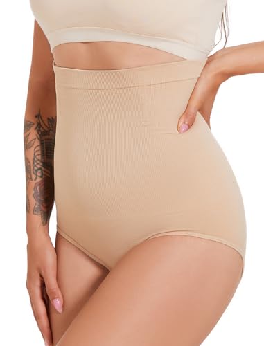 SURE YOU LIKE Damen Shapewear Miederhose Hohe Taille Bauchweg Kompressionsunterwäsche Atmungsaktive Figurformende Miederslips Body Shaper