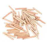 Kallax Dübel 6 50 Stück Schrank Schublade Runde Geriffelte Holz Handwerk Passstifte Stangen M6 * 50 (M6 * 50 (50 STÜCKE)) kallax dübel,kallax holzdübel,passstifte holz,holzdübel 6x