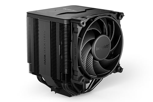 be quiet! Dark Rock Pro 5 Luftkühler, immens hohe Kühlleistung, 7 Hochleistungs-Heatpipes, 2x Silent Wings PWM Lüfter, nahezu unhörbarer Betrieb, Speed Switch, BK036
