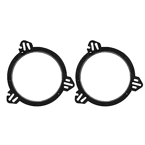2 Stück Autotürlautsprecher-Abstandshalter-Adapterhalterung, 6,5 Zoll Schwarze Türlautsprecher-Adapter-Abstandsringe Ersatz für Impreza Forester