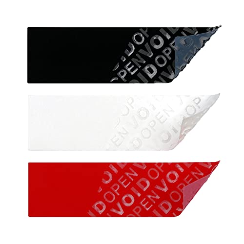 30x Siegel Aufkleber rückstandlos entfernbar, 70 x 20 mm, Sicherheitsetiketten VOID OPEN (Mix, 10 Stück je Farbe)