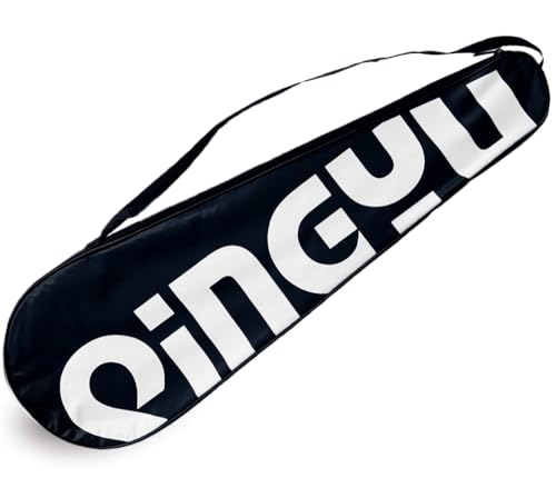 miaomiao Badminton Tasche, Wasserdicht Badminton Schlägertasche für 2 Schläger, Schulter Badminton-Tasche, Sport Badminton Umhängetasche Premium Qualität Schutztasche