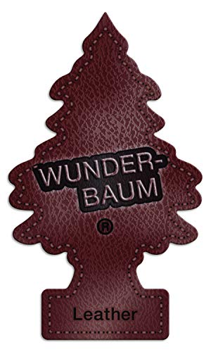 WUNDER-BAUM Auto-Lufterfrischer I Anhänger für langanhaltenden Duft im Auto oder zu Hause I Echtleder, 1 Stück