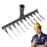 Bodenlockerungsrechen – multifunktionaler Hof-Stahlabzieher, Unkrautbedarf, manueller Gartenrechen, Bodenlockerungsrechen zum Belüften von Boden, Grabenbau, Rasenpflege, Bodenlockerung
