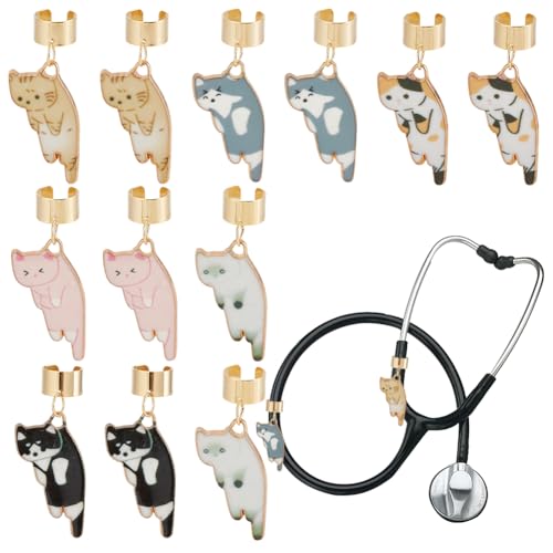 OLYCRAFT Stethoskop-Anhänger mit Gänseblümchen-Motiv, Stethoskop, Namensschild, Zubehör für Arzt, Krankenschwester, medizinische Assistentin