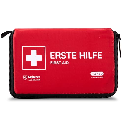 Mini Erste Hilfe Set - Outdoor - FLEXEO - Fahrrad - wandern - Reise - Klein - First Aid Kit - Unterwegs - Kinder - Klein