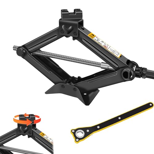 weihuni Scherenwagenheber Schnelles und arbeitssparendes Design Wagenheber Für 2 Ton (4,400 lbs) 110-390mm Steel Lifting