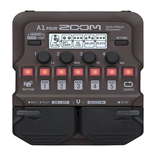 Zoom A1 FOUR Akustische Instrumente Multi-Effekt-Pedal | schwarz