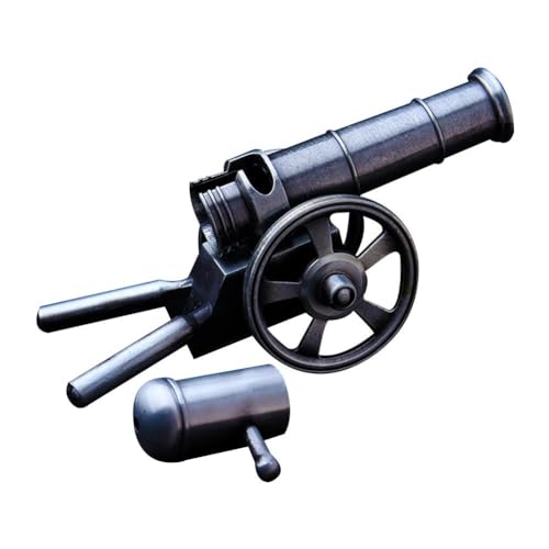 Mini-Kanone, Desktop-Artillerie-Modell, Edelstahl-Metall-Mini-Kanone, Militär-Sammeldekorationen, Modellbüro