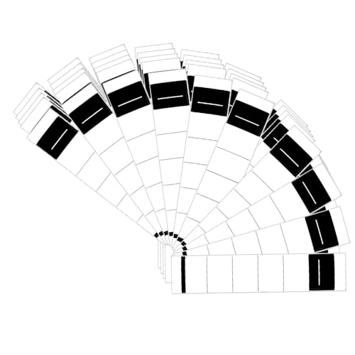 50 Stück Ordner Etiketten Selbstklebend Schmal Ordnerrücken Aufkleber Weiß Ordner Rückenschilder Selbstklebend 3.6 * 19cm für 5 cm Schmale Ordner