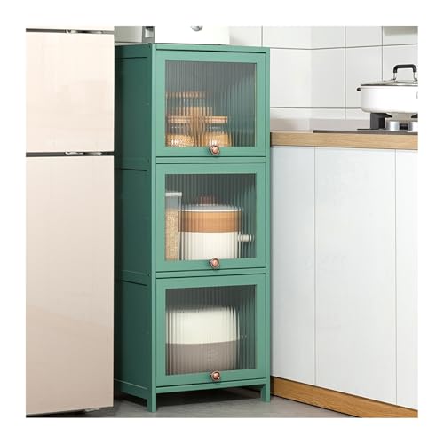HBOOMOEM Sammlung Vitrine，Curio-Schrank Mit AcryltüRen，Figuren Und Curio Collection-Vitrine，Sicher Und Gesund, Geeignet FüR Schlafzimmer, Wohnzimmer, KunsthandwerksläDen Usw.(Green,30*106cm/11.8*41.7i
