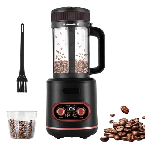 YUCHENGTECH Kaffeeröster Maschine 100g Heißluft-Kaffeeröster 2000W Elektrischer Kaffeeröster für Cafe Shop & Heimgebrauch