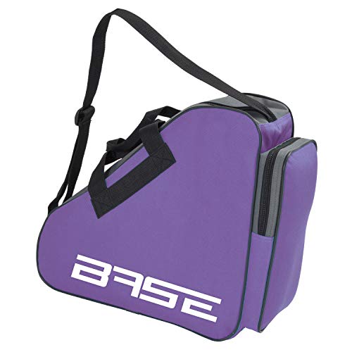 BASE - Skatebag I Schlittschuhtasche mit Henkeln I Eishockey-Bag mit Reisverschluss & praktischen Fächern I inkl. verstellbarem Trageriemen, lila