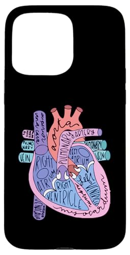 Cardiologist Nurse Doctor - DressedForDuty Hülle für iPhone 15 Pro Max Herzspezialist Anatomie Arzt Medizinische Biologie Organarterie Polycarbonat TPU Schutz Einfache Installation