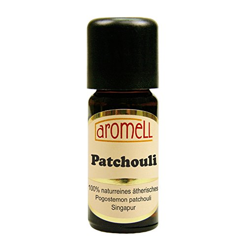 aromell Patchouli - 100% naturreines, ätherisches Öl aus Singapur, 10 ml