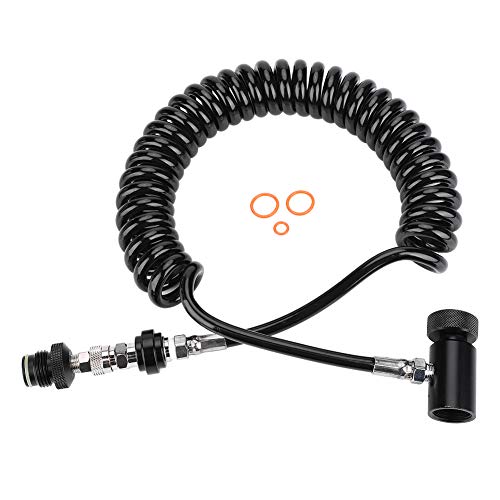 TREETDOBV Paintball-Marker, Fernspule, Flaschenanschlussventilschlauch, Wellschlauch, Paintball-Ausrüstung, Langlebiger Tragbarer Regler, Paintball-Fernentlüfter, Paintball Mamba für 4500 Psi HPA