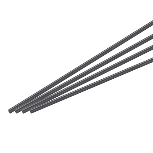 QUARKZMAN Kohlefaserstab, 2,5 mm x 300 mm Kohlefaserstange für RC-Flugzeug DIY Basteln Drachen Flügelrohr Quadcopter Arm Reparatur Pack mit 12 Stück
