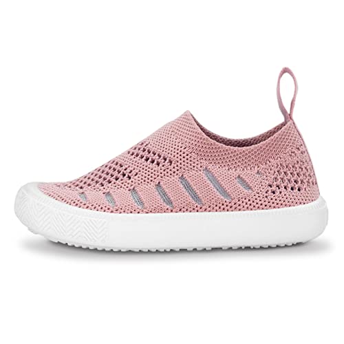 Jan & Jul Atmungsaktive Sneaker, Leichte Sommer-Schuhe für Mädchen (Blasses Rosa, EU Size 23)
