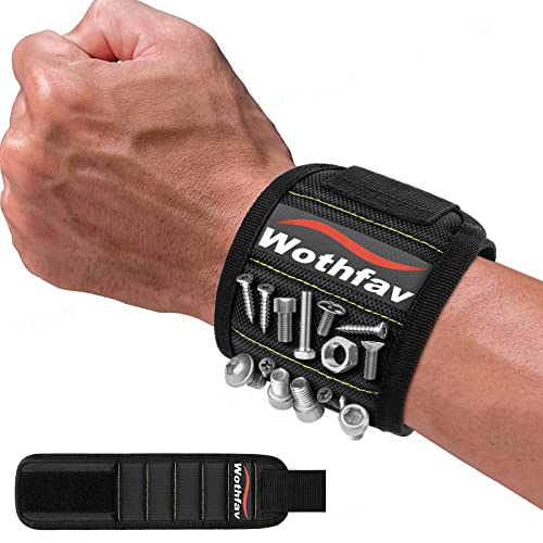 Geschenke für Männer, Magnetisches Handgelenkband mit 15 Magneten, Gadgets für Männer, Magnetische Werkzeugleiste zum Halten von Schraubenbohrern, Valentinstag/Geburtstags/Weihnachtsgeschenk für Ihn
