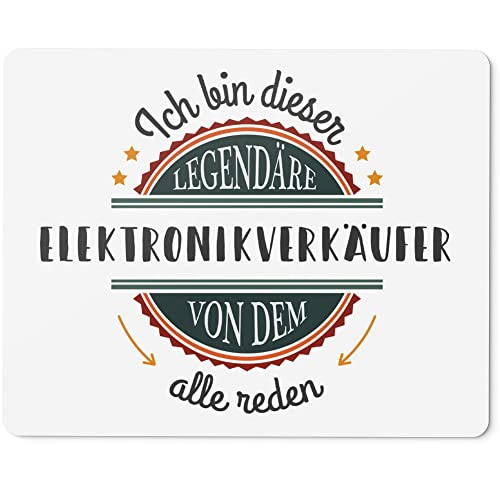 JUNIWORDS Mauspad Mousepad, Ich Bin Dieser legendäre Elektronikverkäufer, von dem alle reden (5045779)