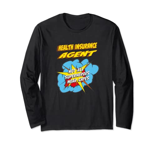 Gesundheitsversicherungsagent, lustiger Superhelden-Job Langarmshirt