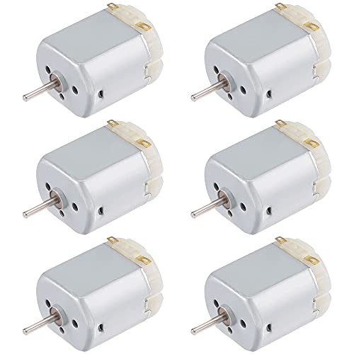 ZHIQIN 6 Stücke 130 Mini Elektrische Motor DC Micro Motor DC 3V- 6V Mini Kleine Elektromotor für Wissenschaftliche Experimente DIY Spielzeugmodell,15000 RPM