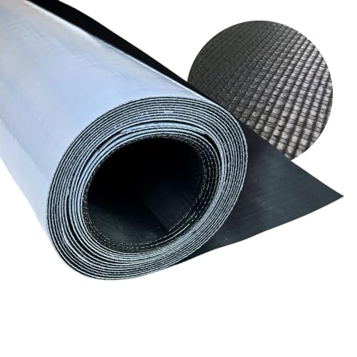 HSS EPDM Dachbahn EasyStick 5m² Dachfolie selbstklebend gewebeverstärkt, extrem Witterungsbeständig, KSK Dachbahn wasserdicht, (100cm Breite x 5m Länge)