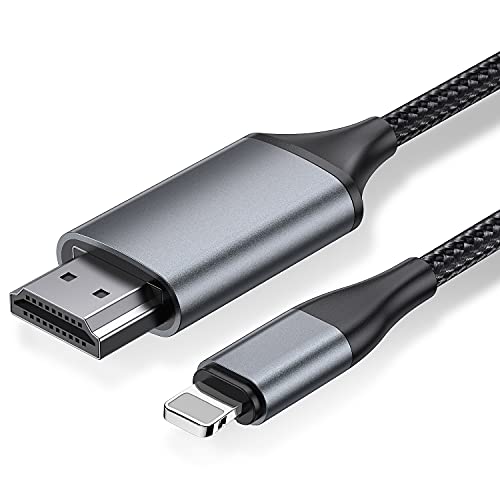 Lightning HDMI-Kabel für iPhone 14/13/12, 1080P HD-Adapter, 2 m, für TV-Streaming, YouTube-fähig (kein iPhone 16/15 oder Netflix)