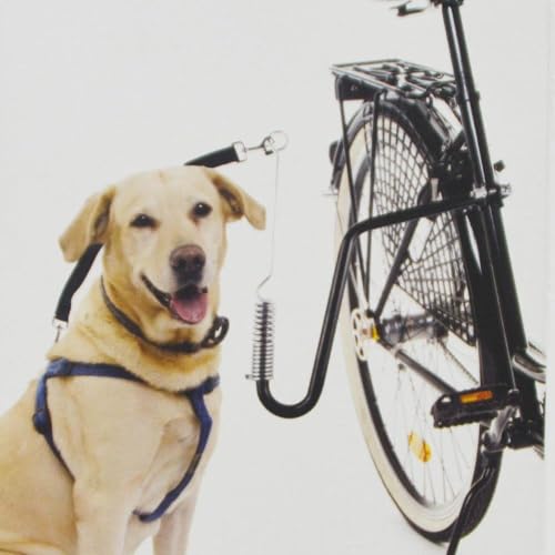 Riyashop Führhalter Abstandhalter Expander Fahrradhalter Fahrradleine Hund Biker Set
