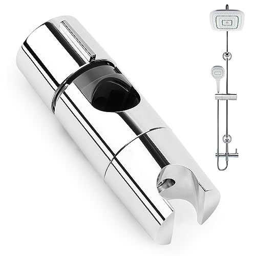 LDERFIV Duschhalterung, Verstellbar 18-25 mm, Verchromt, ABS Material, Wandmontage, Chrome